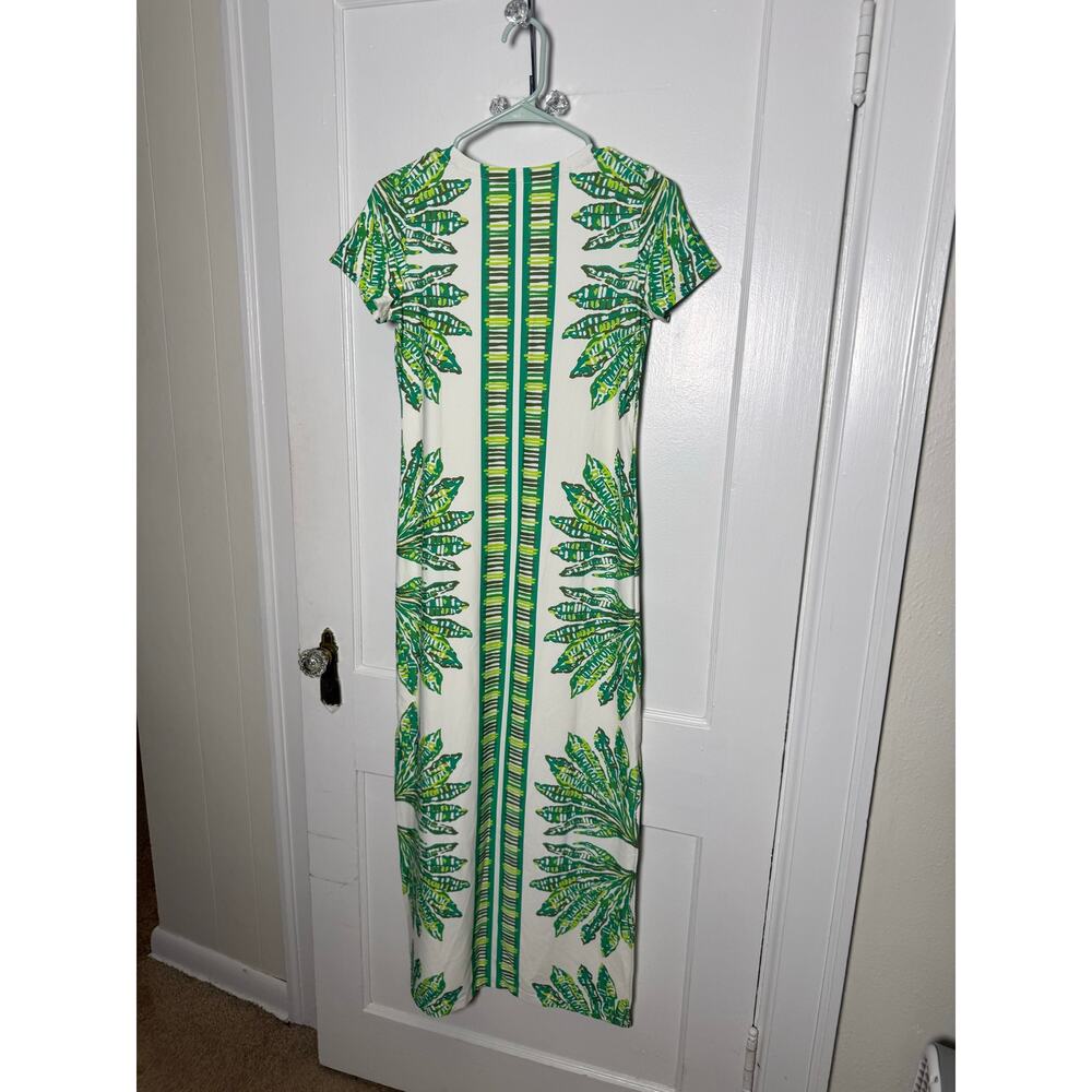 Lilly Pulitzer ChillyLilly Kaden UPF 50 Kitts Green Floral Stretch Maxi Dress XS - Picture 8 of 9